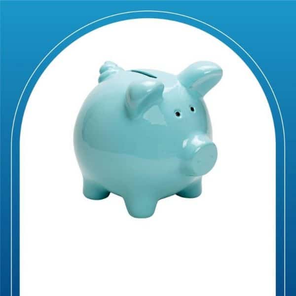 Porcelain piggy bank